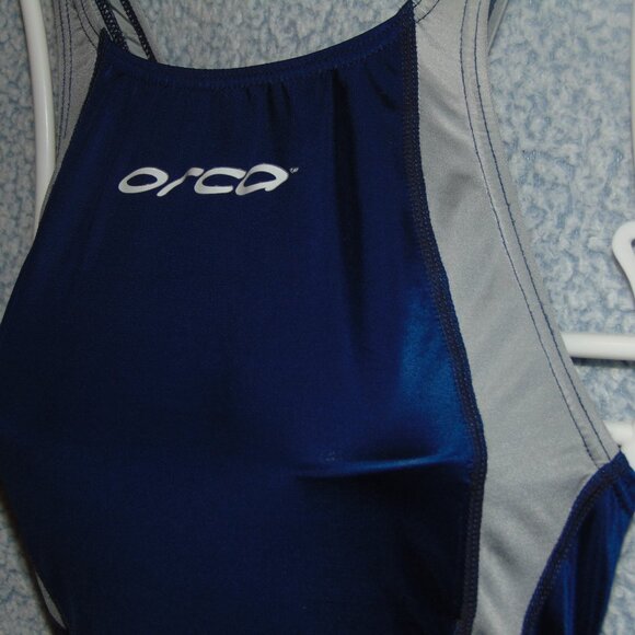 Orca Blue Silver Swimsuit 10 - Picture 2 of 8